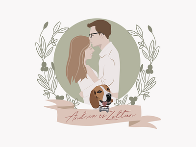 Our Big Day Illustration design flat design graphic design illustration print design wedding invitation