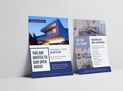 Open House Flyer branding design flyer graphic design open house flyer photo print design real estate