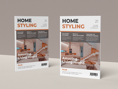Magazine Cover branding design flat design graphic design magazine cover photo print design