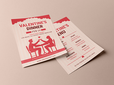 Valentine's Dinner Flyer