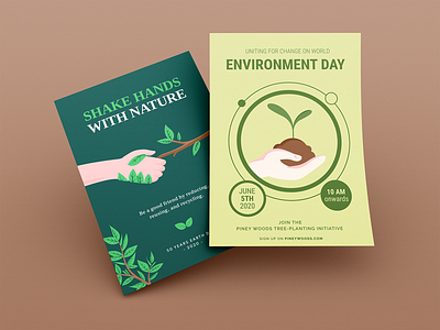 Environment Day Poster Designs design environment day flat design graphic design illustration illustrations poster poster design print design vector