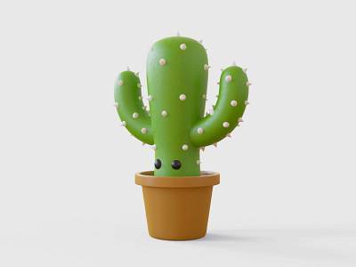 3D Cactus 3d art cactus illustration vinyl toy