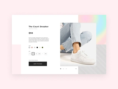 Daily UI #012 | E-Commerce Shop 012 dailyui dailyui012 design ecommerce holographic item page shoes shoes store web webdesig