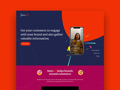 Social Media Brand Landing Page Design