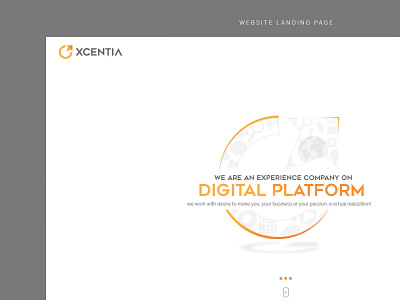 Xcentia Landing Page website website builder website concept website design website development website development company website development services