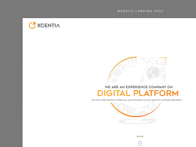 Xcentia Landing Page