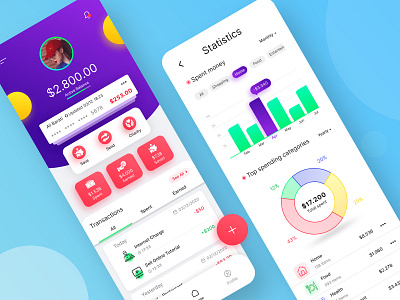 Personal Finance Interface accounting app app design app project application design concept design financial app personal accounting product design ui design ui ux ui ux design ux design