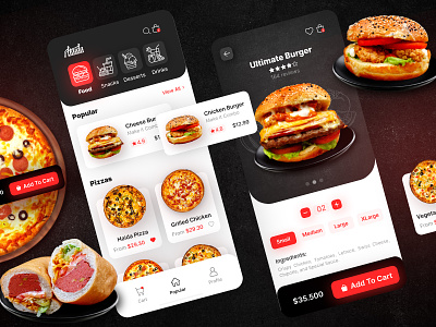 Food Ordering App food app food ordering app shopping app ui ui design ux