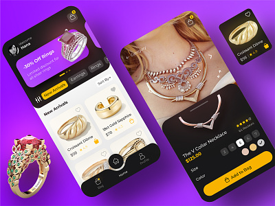 2nd UX for Jewelry App jewelry app shopping app ui ux ux design