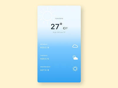 Weather App mobile ui weather app