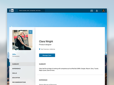 LinkedIn UI Redesign