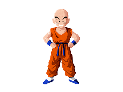 krillin art design design art designer designs flat illustraion illustration illustration art illustrations illustrator photoshop vector