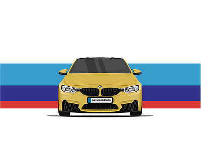 BMW M4 design design art designer designs flat illustraion illustration art illustrations illustrator vector