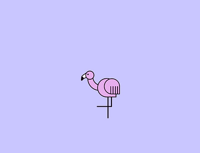 flamingo birds design design art designer designs flamingo flamingo logo flat illustraion illustration art illustrations illustrator vector