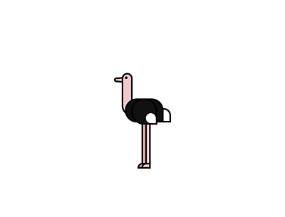 Ostrich art design design art designer designs flat illustraion illustration illustration art illustrations illustrator logo ostrich ostrich icon vector