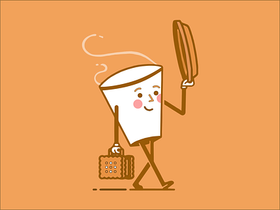 Illustration "Cup of coffee" design illustration ui vector web