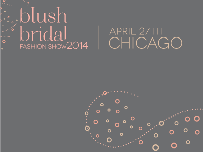 Blush Bridal Fashion Show 2014 logo & branding blush branding bridal fashion show logo