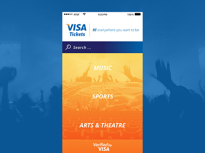 Visa Ticket App app design ios ticket visa