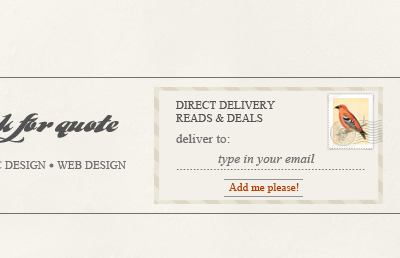 Chykalophia Design Web Redesign - ss1 classic footer newsletter vintage