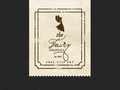 Graphics Fairy Finalized fairy graphic logo vintage
