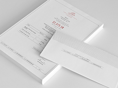 The Store Invoice classic design invoice print stationery traditional