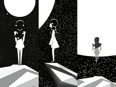 Vektorart | Music Video | Lana del Rey - Lust art black and white design illustration illustrator lana del rey music practice vektor