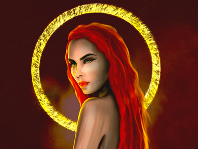 Digital sketch | Lilith | 26052020 colourful dark art digital art draw illo illustration lilith occult art paint portraitstudy