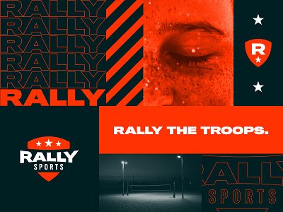 Rally Sports brand design logo