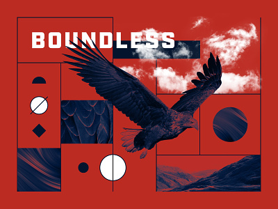 Boundless clouds eagle fly hawk mountains sky soar