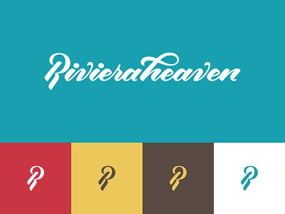 Riviera Heaven heaven lettering riviera script script r type
