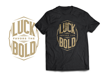 T Shirt Graphic bold lettering luck t shirt t shirt type