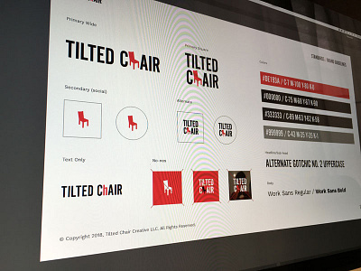 The New Tilted austin advertising agency branding logo tilted chair