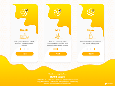 Onboarding Experience for Honey Recipe App