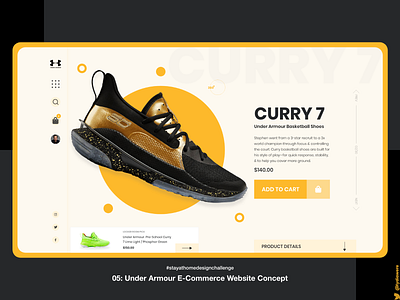 Under Armour e-commerce website concept adobe xd ecommerce sports ui design