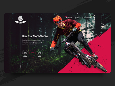 Bikes Website Landing Page