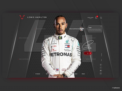 Lewis Hamilton Landing Page