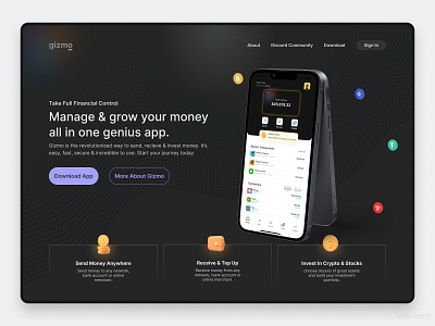 Fintech Website Landing Page