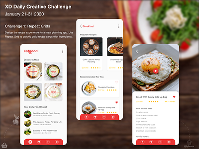 xd daily creative challenge - repeat grid adobe xd interaction visual design