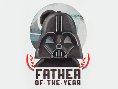 Vader Dad cute darth vader father illustration