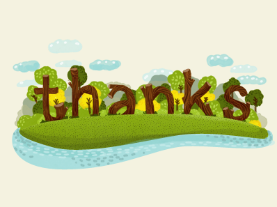 Forest Thanks! cute forest illustration woods