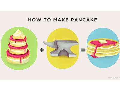 How to make PANCAKE cute diy how to illustration pancake