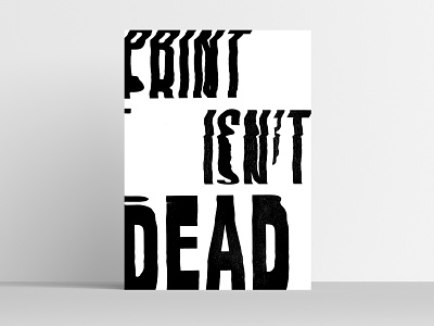 Print isn't dead glitch print glitch ink print print design