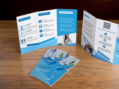 medical broushire brochure clinical corporate design illustrator medical