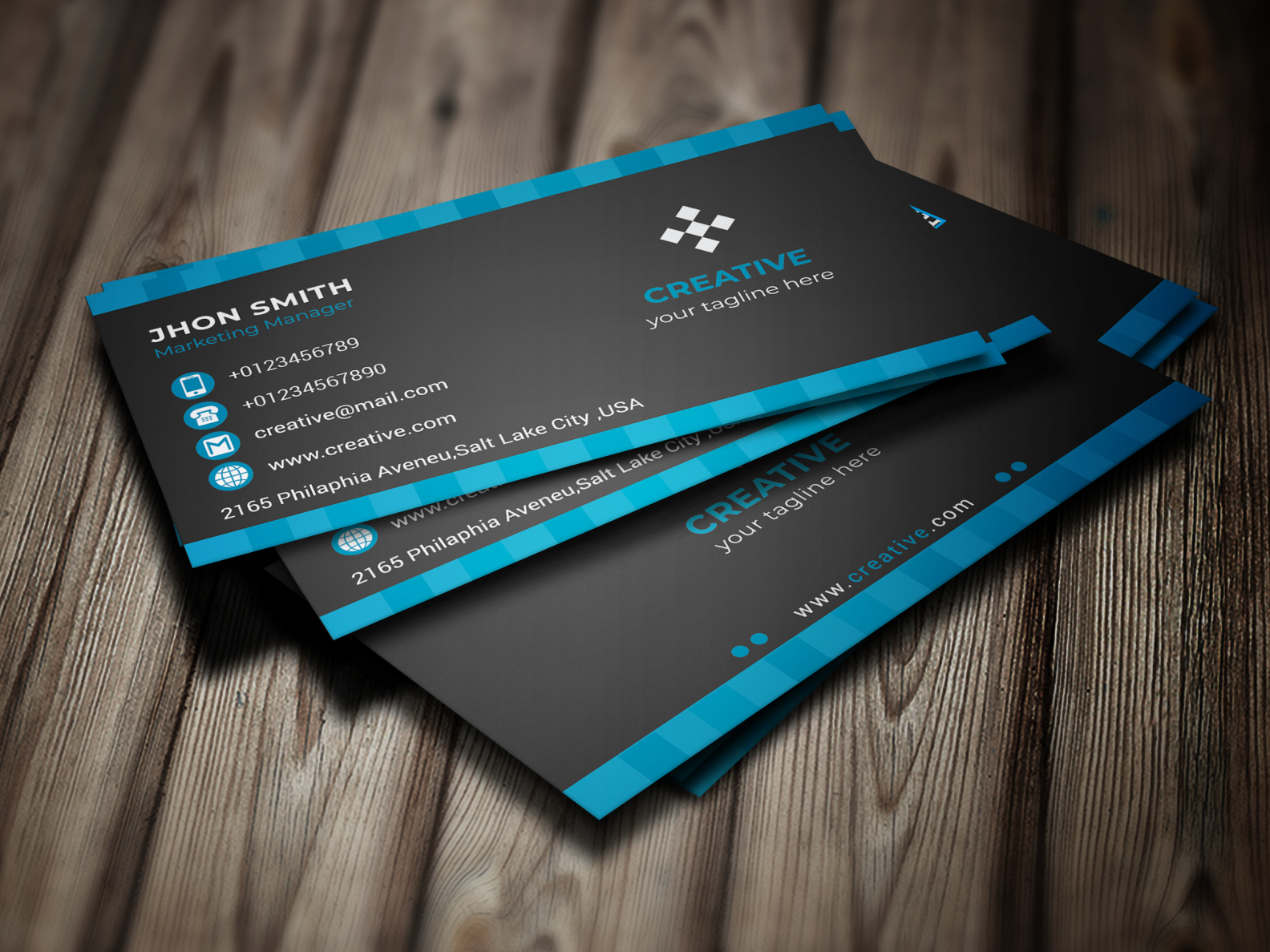 corporate business card by sumabegum on Dribbble