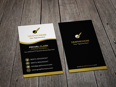parsonal business card black business card business card verticle crative gardian gold parsonal style