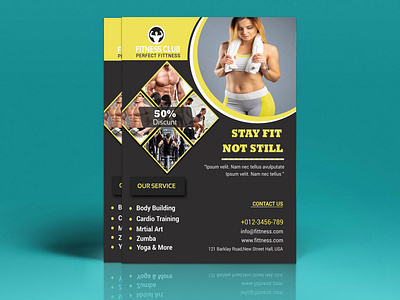 fitness business flyer