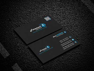 corporate business crad balck business card corporate elegent minimalistic simple