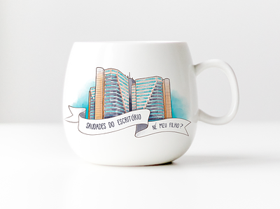 Illustration for a mug adobe fresco cup digital art digital illustration digital painting digital watercolor drawing illustration ipad pro ipadproart mug