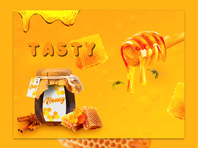 Honey adobe photoshop branding design figma illustration landing page ux webdesig