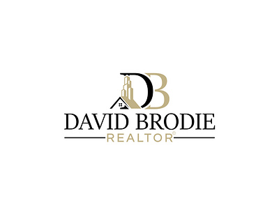 David Brodie Realtor Translate to English branding building business logo graphics home house key land logo logo design logotype realestate realtor